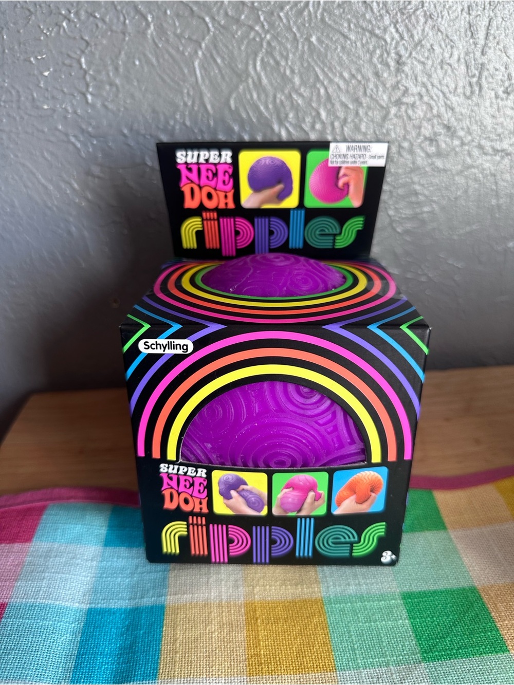 Super NeeDoh Ripples Purple Sensory Play